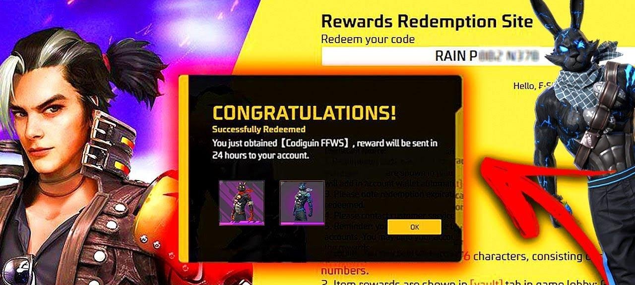 CODIGUIN FF Infinito libera conjunto Maldade Interior grátis - Imagem do artigo