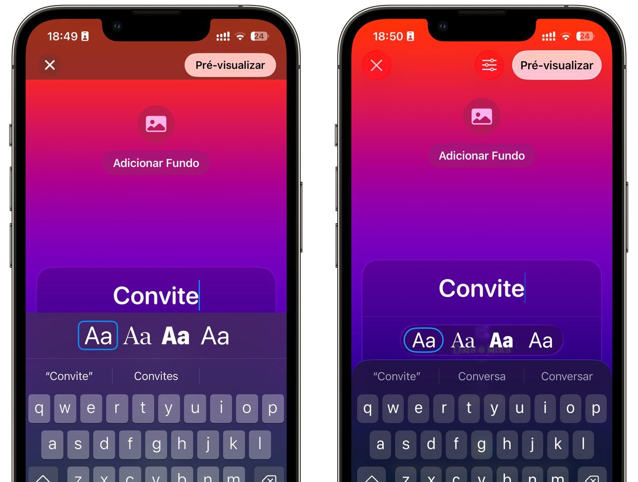 Convites sincroniza com Calendário e adota Liquid Glass - Imagem do artigo original