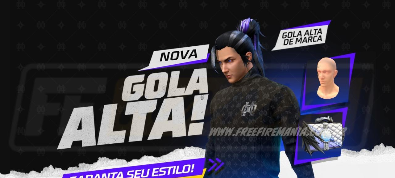 Escolha Royale Free Fire: pegue Gola Alta e Mochila Bolsete - Imagem do artigo