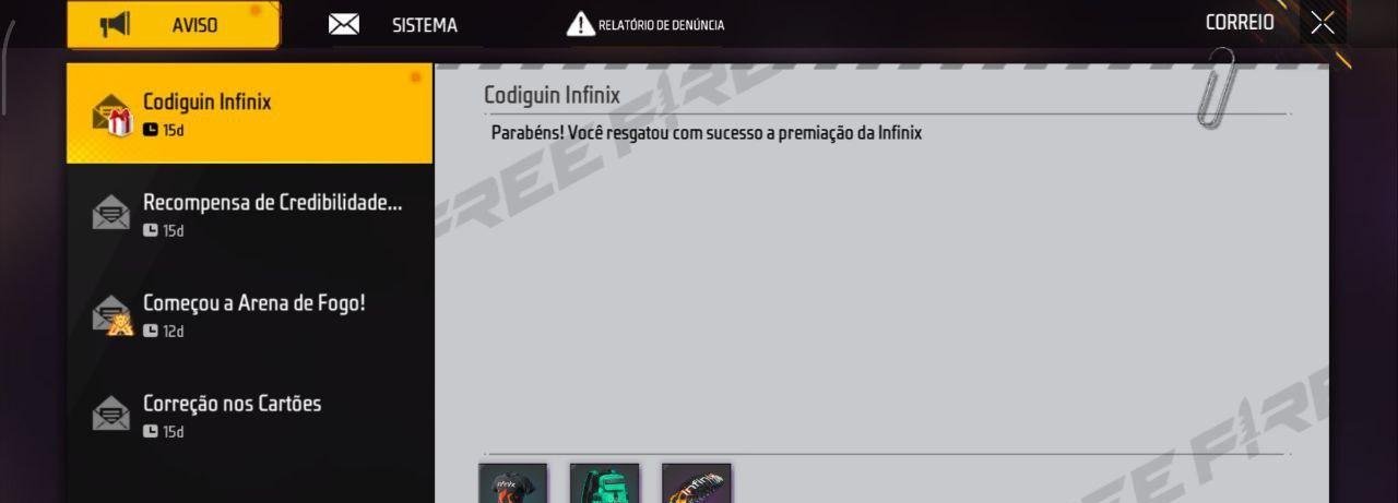 Três CODIGUIN FF infinitos impulsionam ação conjunta entre Garena e Infinix - Imagem do artigo