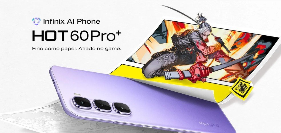 Infinix HOT 60 Pro+ Free Fire chega ao Brasil com design ultrafino, tela de 144 Hz e preço competitivo - Imagem do artigo original