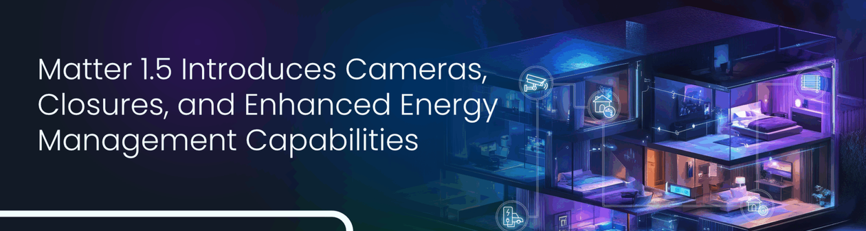 Matter 1.5 amplia padrão de casa inteligente e passa a incluir câmeras de vídeo, garagens, sensores e integração com concessionárias - Imagem do artigo