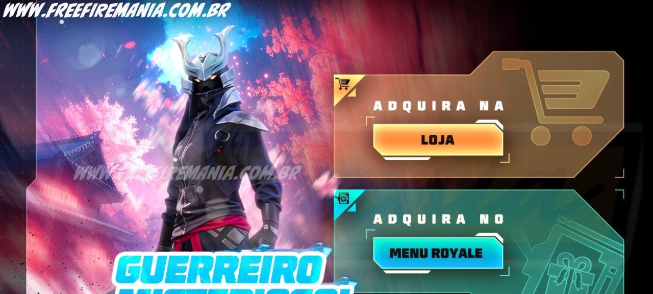 Free Fire Token Royale: guia completo para conquistar o Conjunto – Guerreiro Misterioso - Imagem do artigo