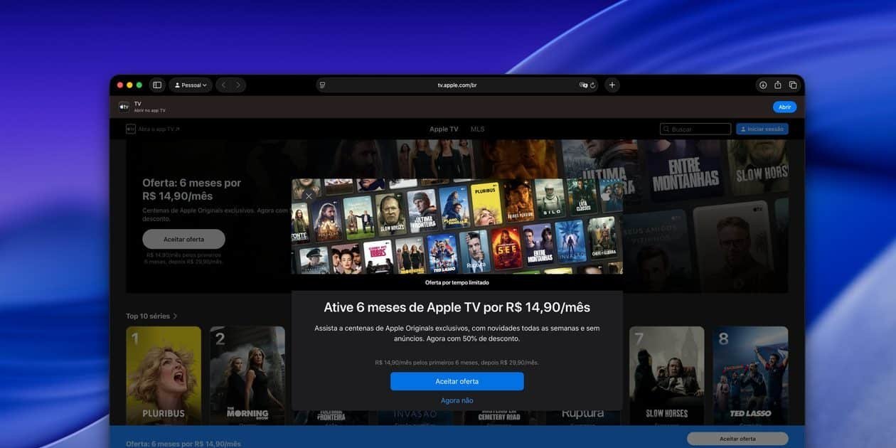 Apple TV+ oferece seis meses com 50% de desconto durante promoção de Black Friday - Imagem do artigo