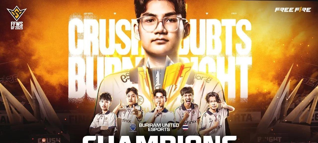 Buriram United conquista o título do Free Fire World Series 2025 e consolida domínio asiático nos esports mobile - Imagem do artigo