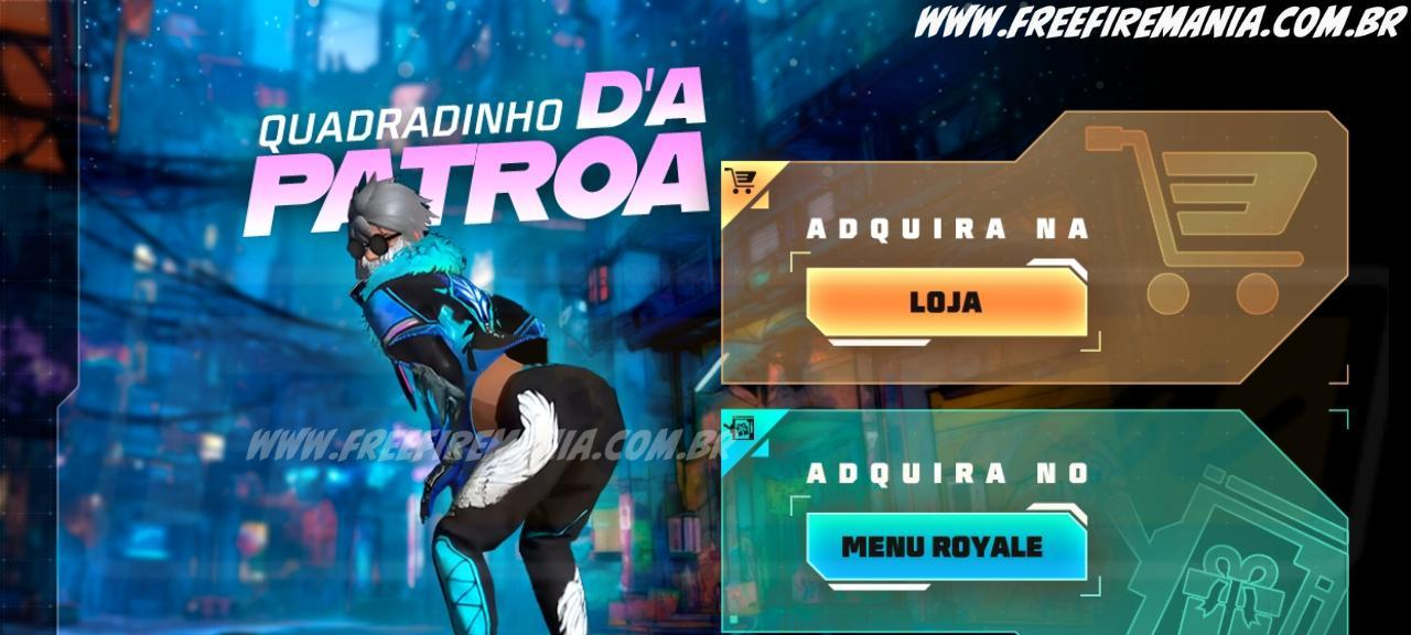 Próxima edição do Escolha Royale no Free Fire detalha custos, regras e o Emote Quadradinho da Patroa - Imagem do artigo