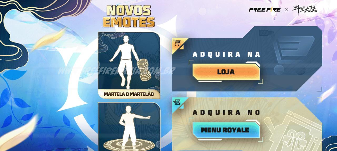 Free Fire: guia detalhado do evento Arco do Destino e como obter os emotes Martela o Martelão e Poder dos Anéis - Imagem do artigo