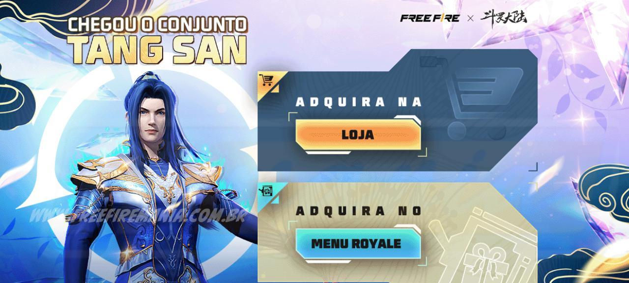 Token Royale Free Fire: guia completo para obter o Conjunto – Tang San e a MAG7 – Lotus Letal - Imagem do artigo
