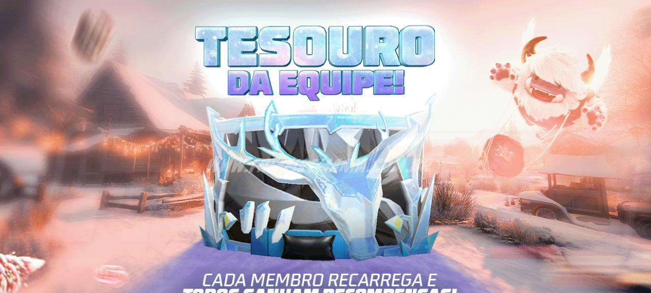 Evento de Recarga de 12 de dezembro de 2025 concede Parede de Gel – Sonhos Gélidos no Free Fire - Imagem do artigo