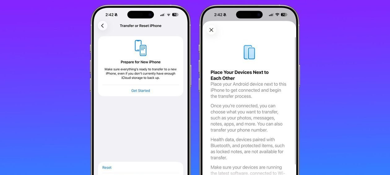 Apple disponibiliza beta do iOS 26.3 com migração nativa para Android e encaminhamento de notificações - Imagem do artigo