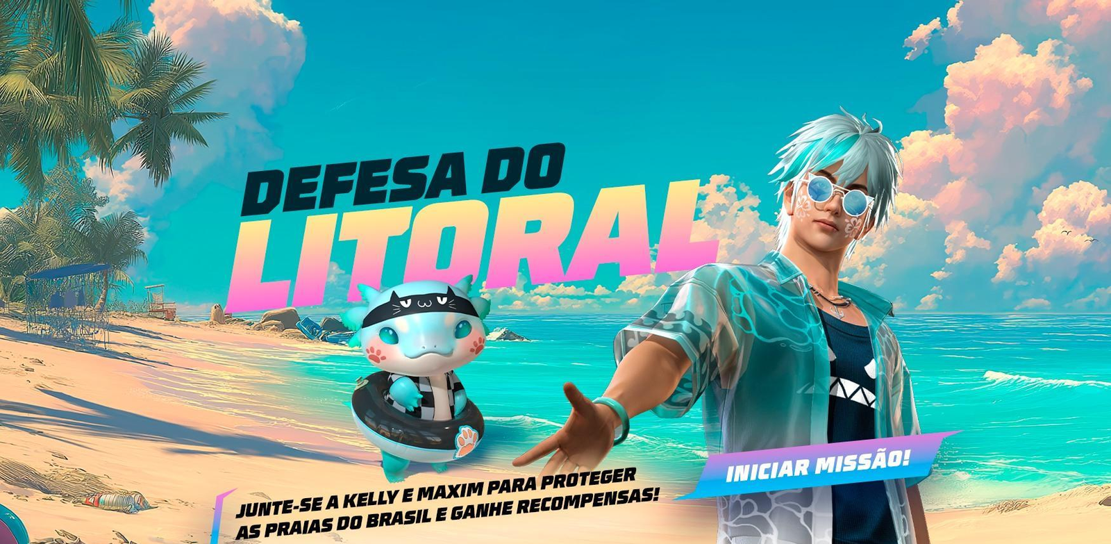 Evento Defesa do Litoral libera conjunto Predador Praiano grátis no Free Fire por tempo limitado - Imagem do artigo