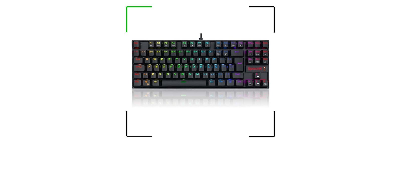 Teclado mecânico Redragon Kumara PRO K552 entra em oferta com switches marrons e iluminação RGB - Imagem do artigo