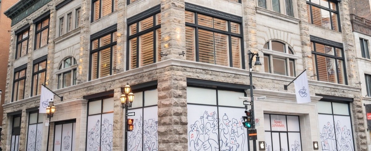Apple confirma reabertura da loja em Sainte-Catherine, Montreal, com novo endereço histórico - Imagem do artigo