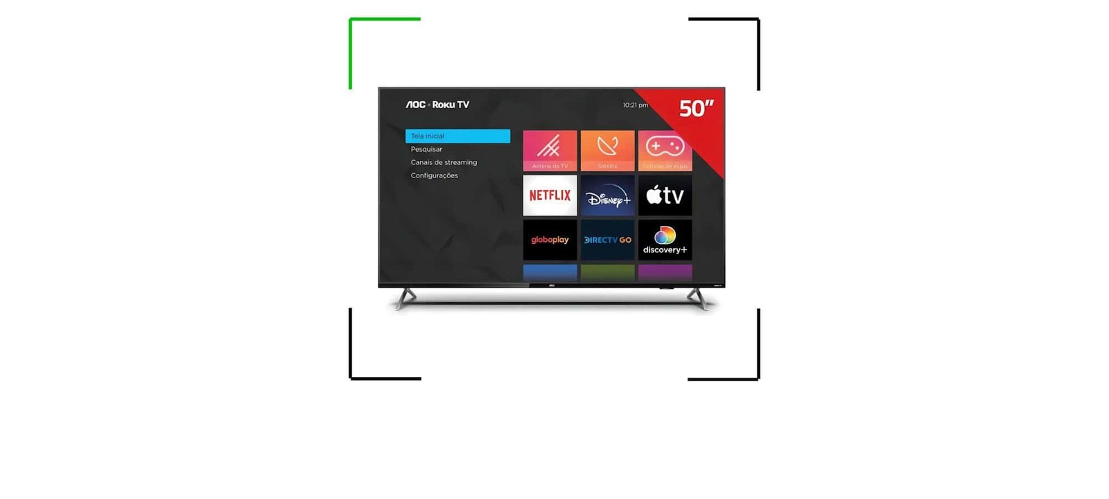 Oferta especial: Smart TV AOC 50U7045/78G 4K com HDR10 e Roku TV tem preço reduzido - Imagem do artigo