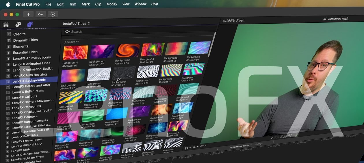 Absolute Pack da LenoFX reúne mais de 175 plugins para expandir o Final Cut Pro - Imagem do artigo