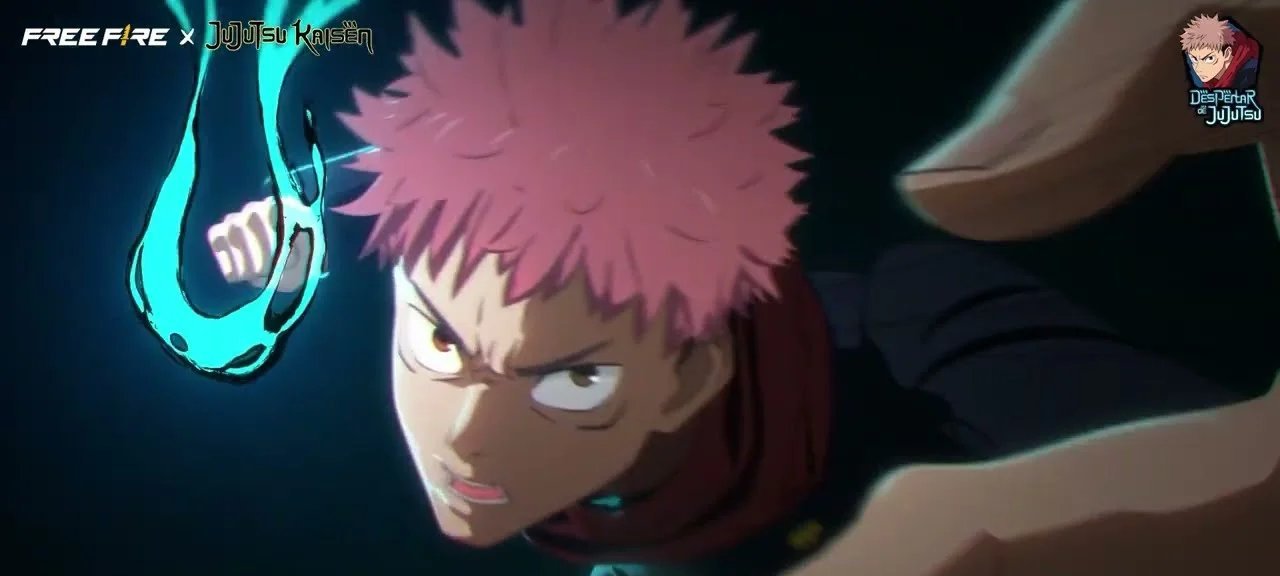 Parceria entre Free Fire e Jujutsu Kaisen estreia em janeiro de 2026 com skin gratuita de Yuji Itadori - Imagem do artigo