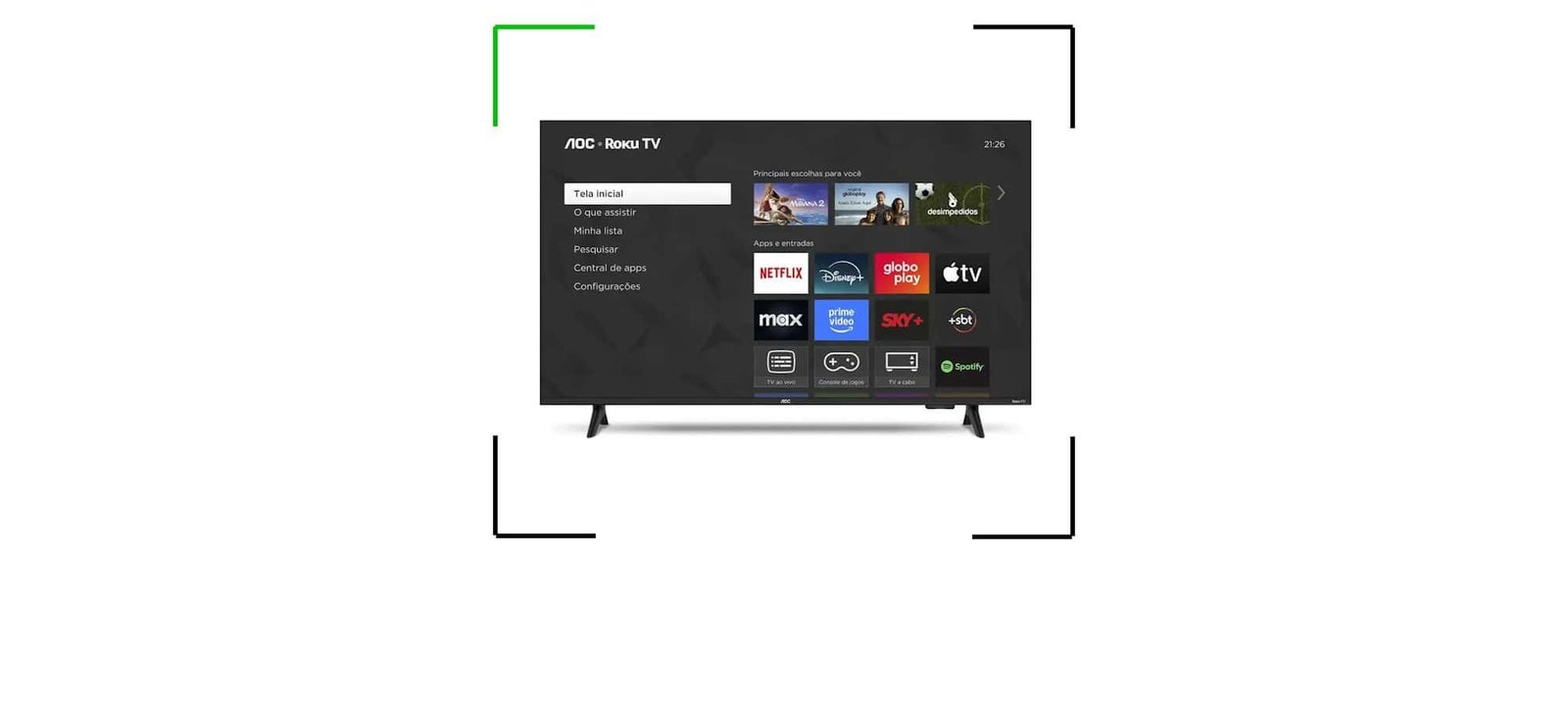 Smart TV AOC de 43” recebe desconto no Mercado Livre para pagamento via Pix e reúne tela Full HD, Roku TV e áudio de 16 W - Imagem do artigo