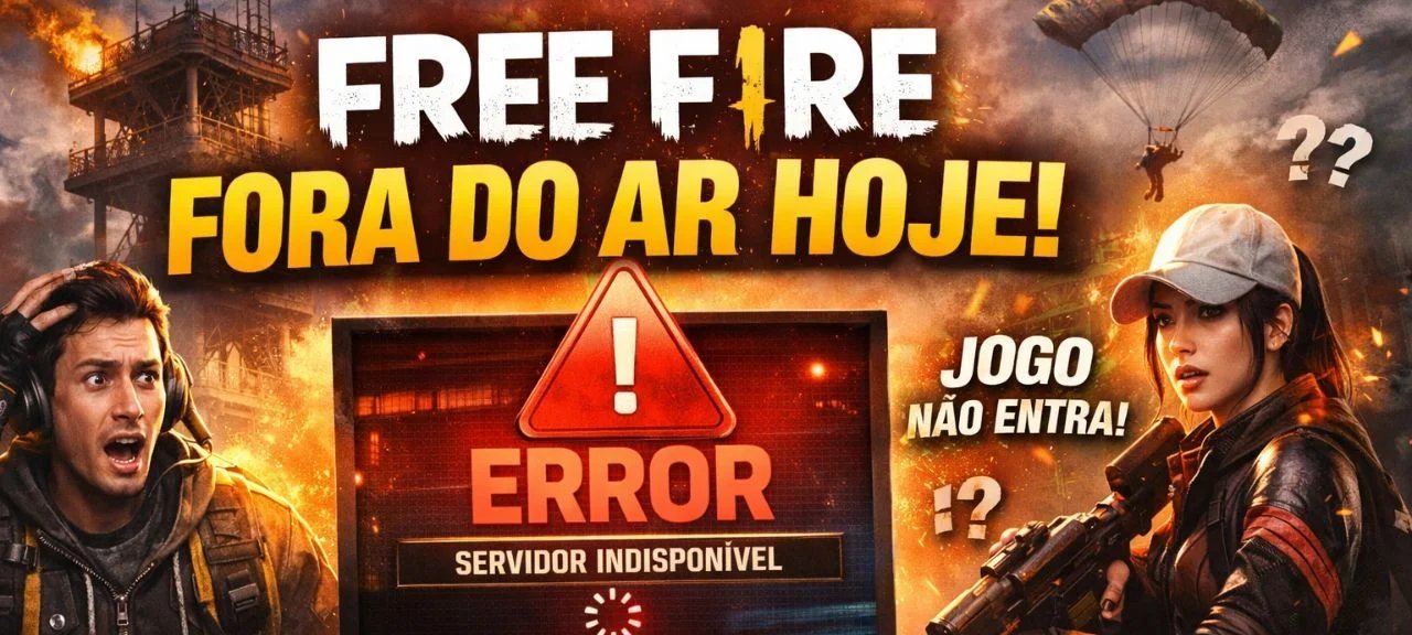 Free Fire fora do ar hoje: instabilidade nos servidores impede login e afeta partidas ranqueadas - Imagem do artigo