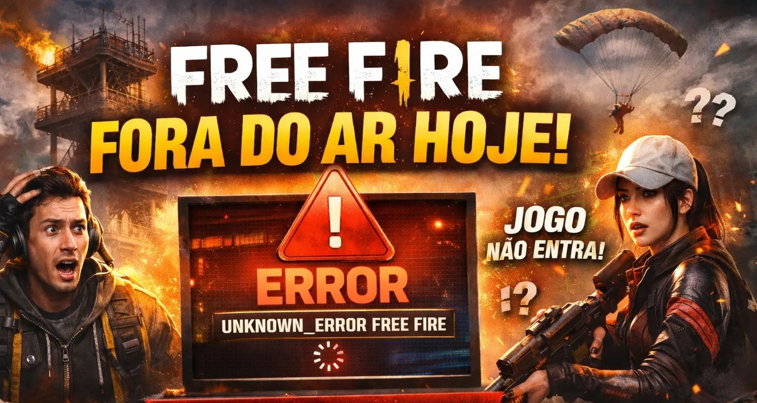 Free Fire apresenta instabilidade global: erro unknown_error impede login e afet a jogadores em diversas regiões - Imagem do artigo