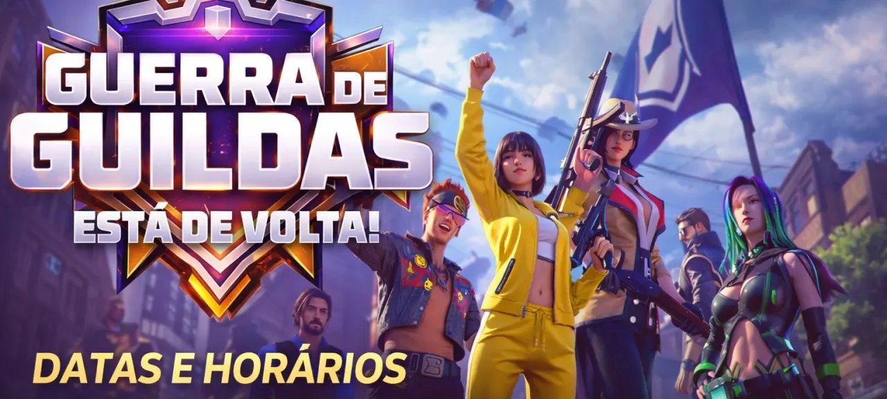 Guerra de Guildas do Free Fire retorna com calendário fixo e exige nova organização das equipes - Imagem do artigo