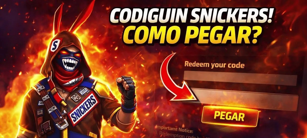 Snickers e Free Fire oferecem codiguins garantidos no Brasil: entenda regras, prazos e vantagens - Imagem do artigo