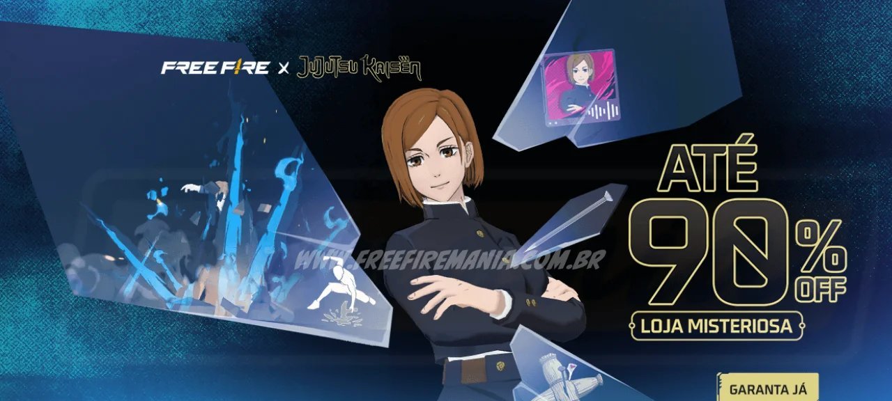 Conjunto Nobara Kugisaki chega à Loja Misteriosa do Free Fire em 30 de janeiro de 2026 - Imagem do artigo