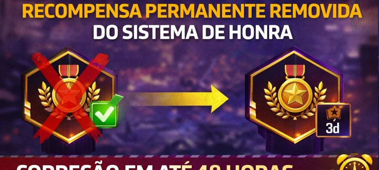 Garena corrige falha no sistema de honra de Free Fire e retira item permanente concedido por engano - Imagem do artigo