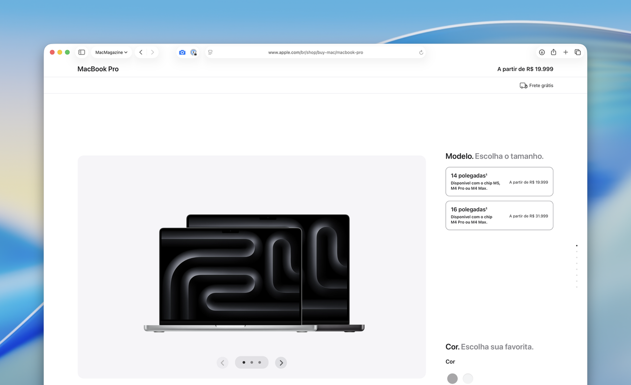 Apple reformula página de compra dos Macs e adota configuração passo a passo para toda a linha - Imagem do artigo