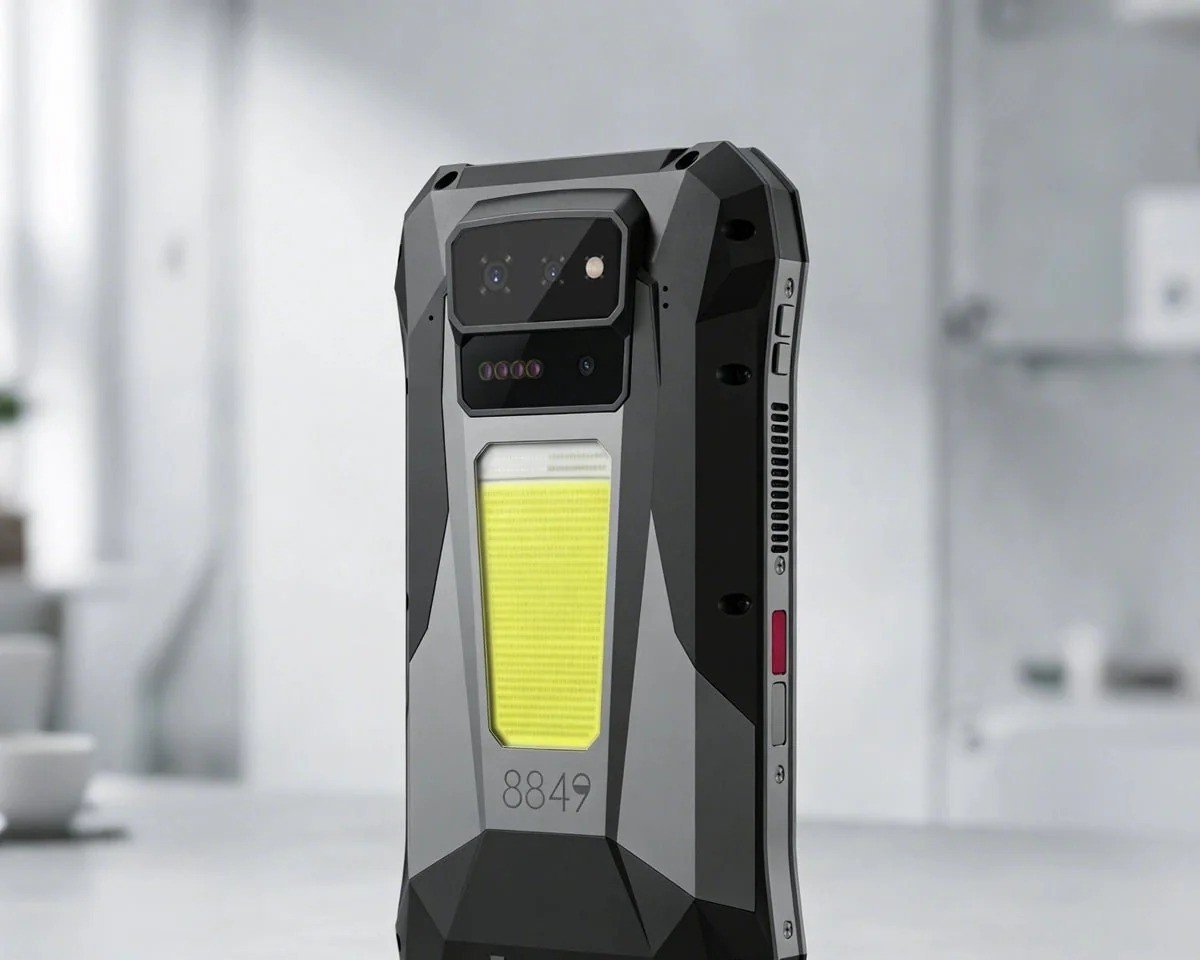 Tank X une bateria de 17.600 mAh, projetor Full HD e design ultrarresistente em um único smartphone - Imagem do artigo