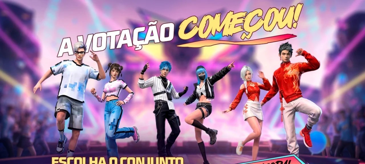 Votação pública determina skins do Supermercado do Free Fire com lançamento em 17 de fevereiro de 2026 - Imagem do artigo
