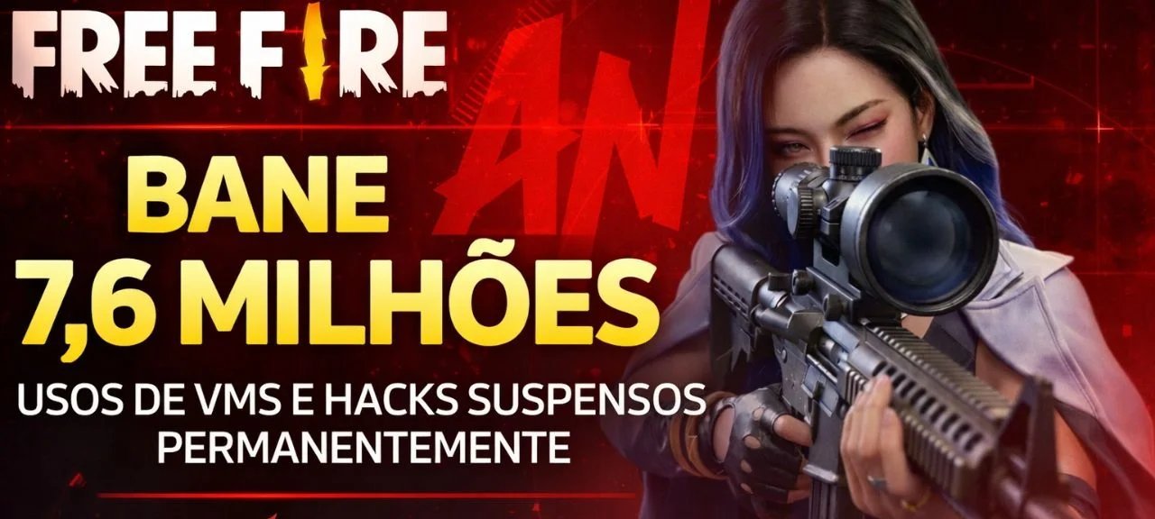 Free Fire expulsa 7,6 milhões de contas por hacks, arquivos alterados e uso de máquinas virtuais - Imagem do artigo