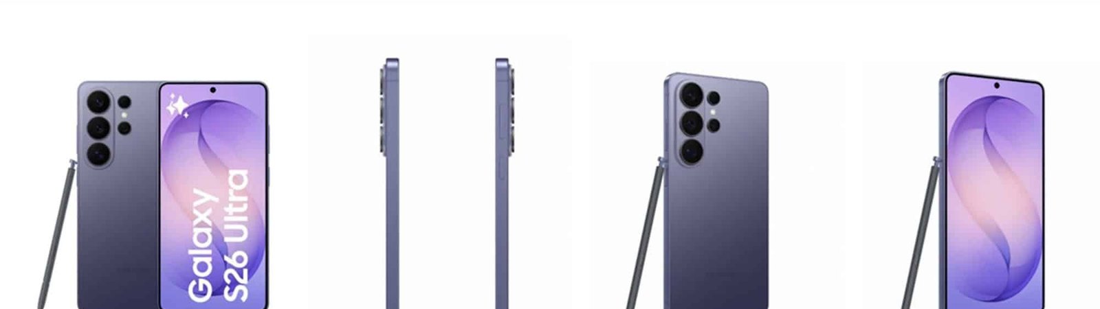 Vazamento revela design completo da linha Galaxy S26 dias antes do Galaxy Unpacked 2026 - Imagem do artigo