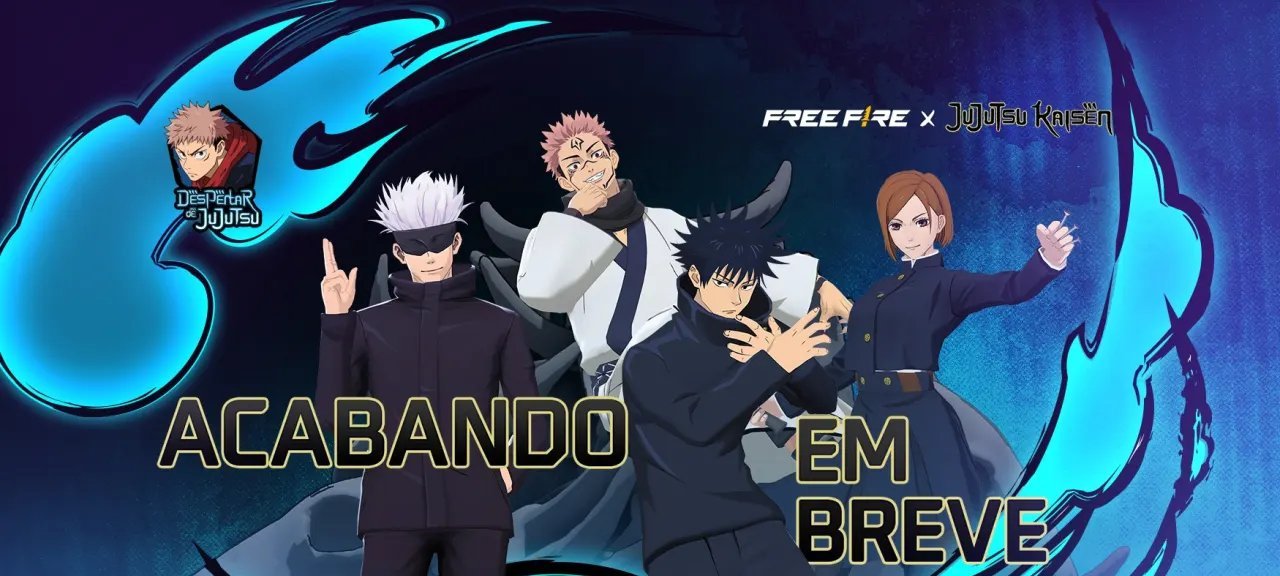Parceria entre Free Fire e Jujutsu Kaisen encerra-se em 13 de fevereiro de 2026 e marca fase decisiva para jogadores - Imagem do artigo