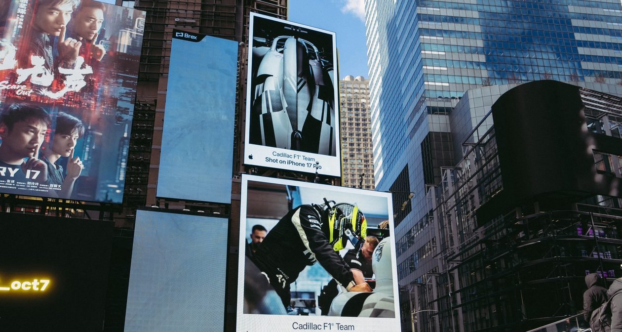 Equipe Cadillac une forças com Apple e amplia a campanha “Shot on iPhone” na estreia de sua pintura para a Fórmula 1 - Imagem do artigo