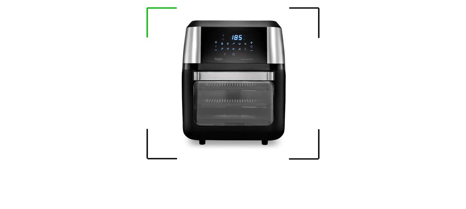 Air fryer forno Elgin 12 L combina 1800 W, visor em vidro e 10 funções automáticas - Imagem do artigo