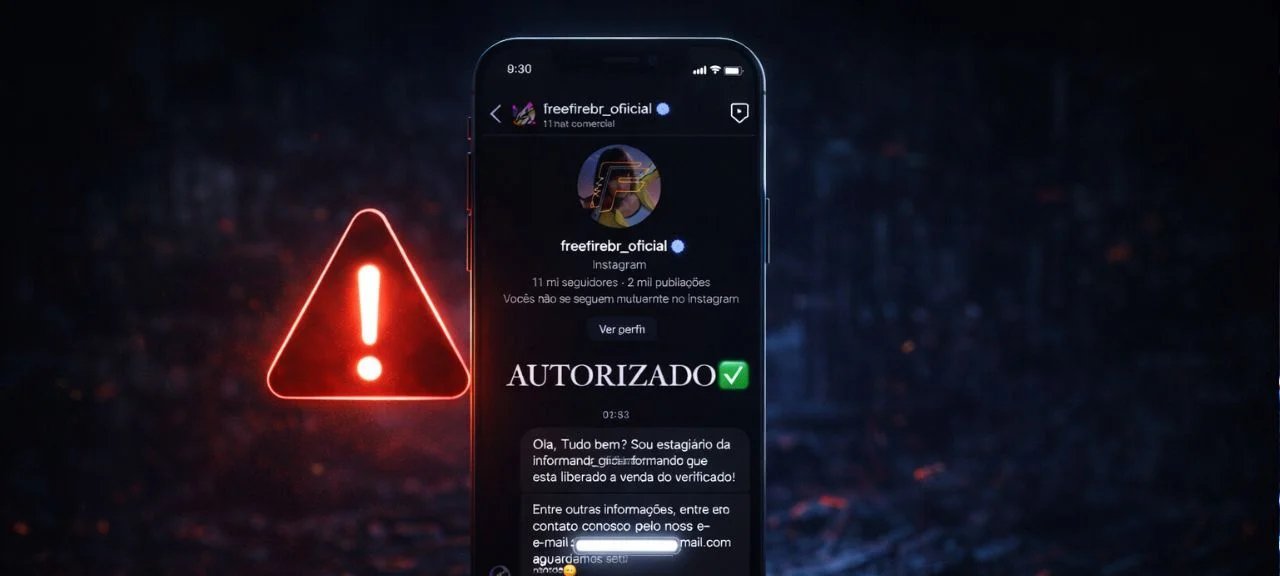 Fraude do selo verificado no Instagram usa nome Free Fire e ameaça criadores de conteúdo - Imagem do artigo